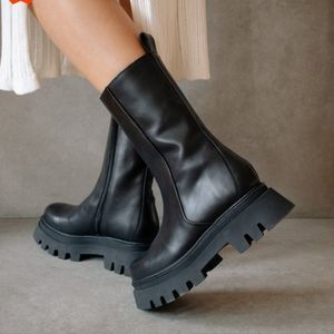 Alohas Press Black Boots